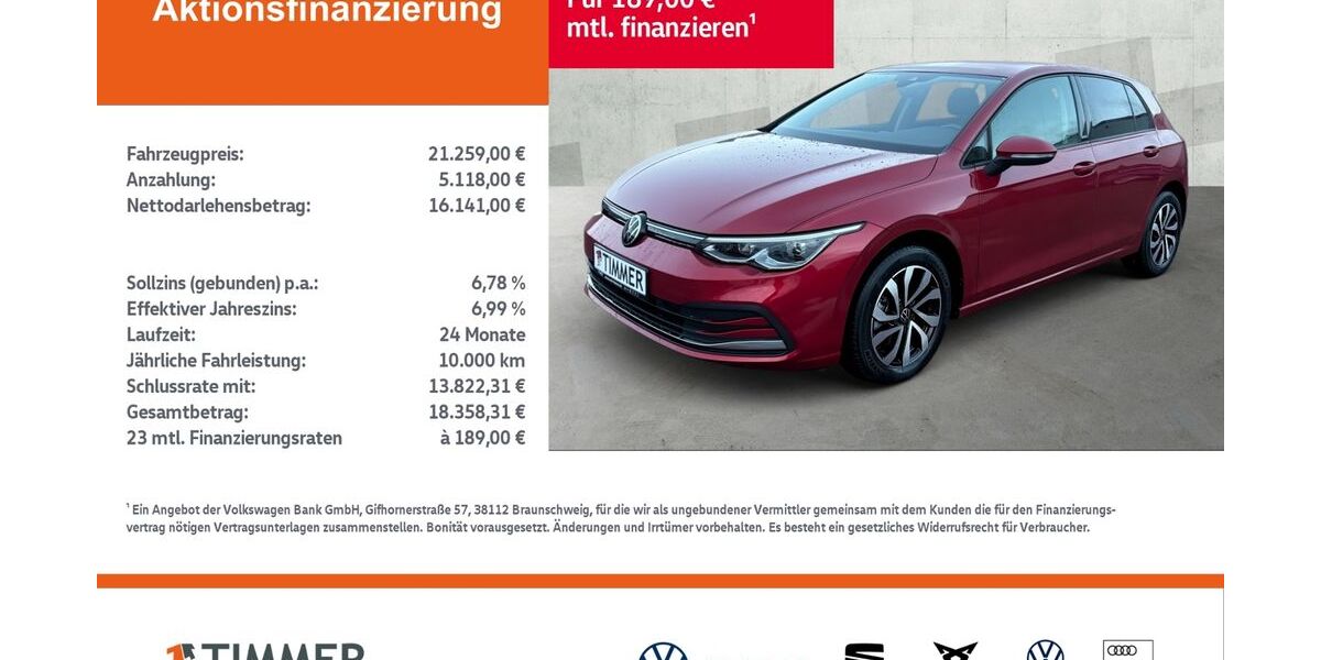 VW Golf 40.702 km 20.759 &euro; Gronau 48599