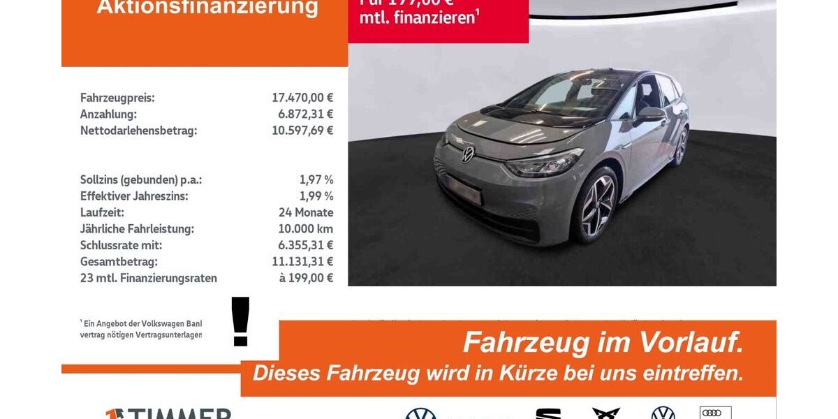 VW ID.3 42.356 km 17.470 &euro; Nordhorn 48529
