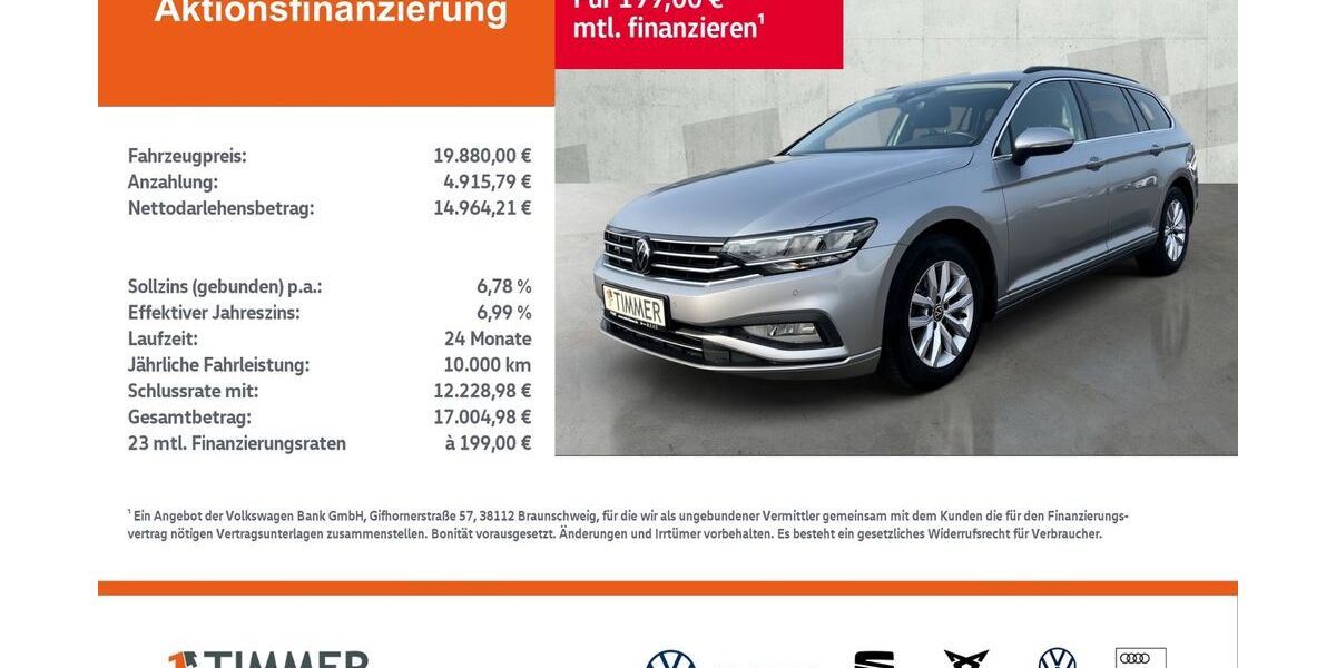 VW Passat Variant 120.882 km 19.880 &euro; Nordhorn 48529