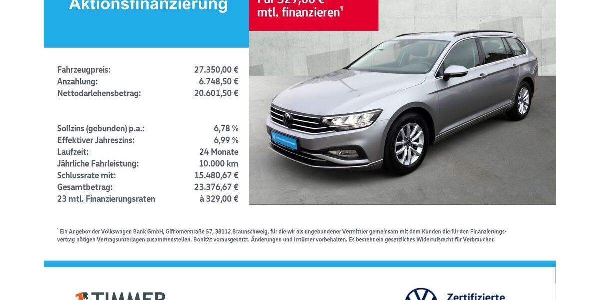 VW Passat Variant 28.303 km 26.888 &euro; Lingen 49808