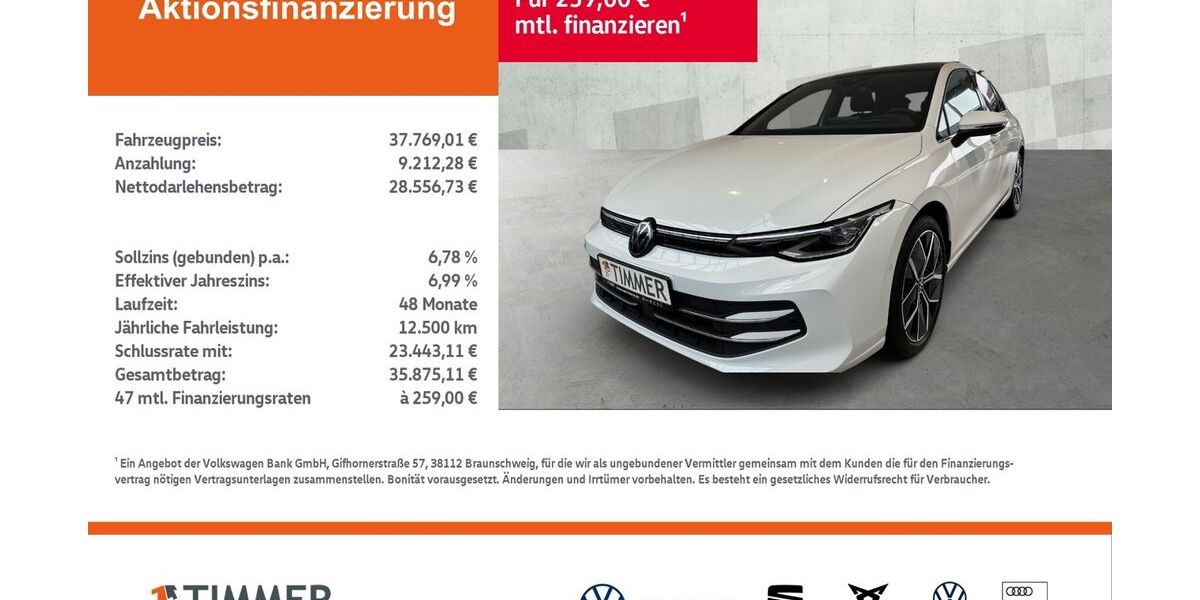 VW Golf 2.999 km 36.990 &euro; Lingen 49808