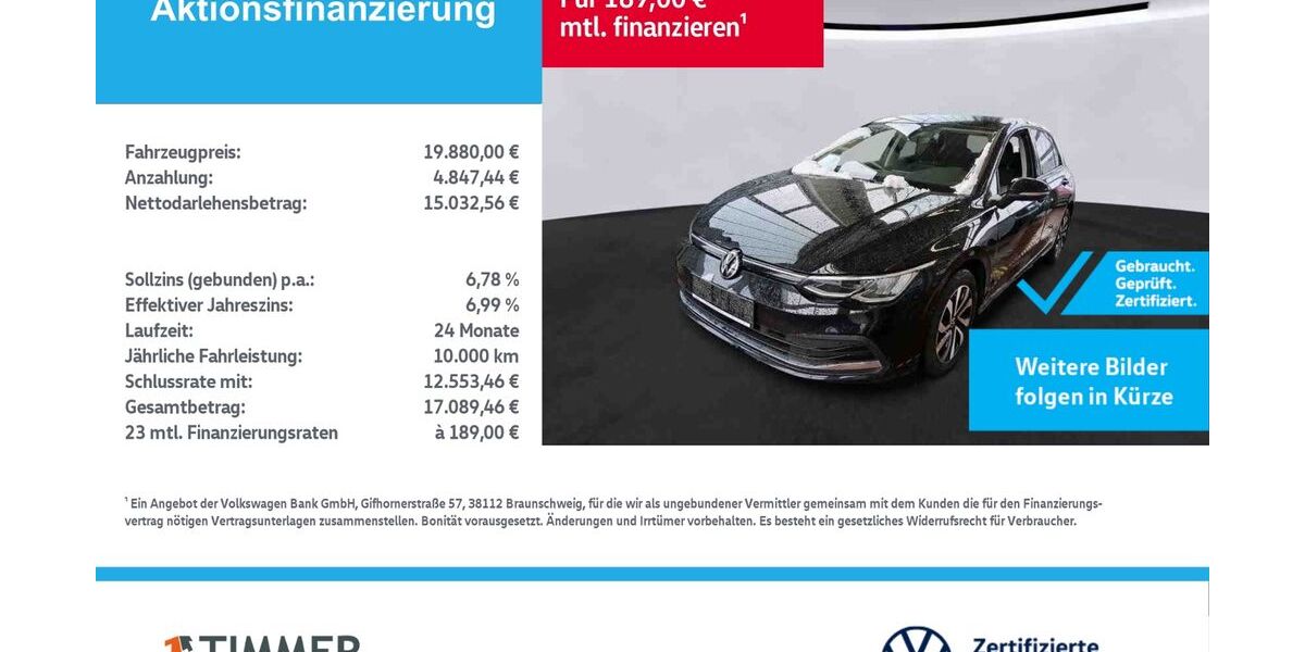 VW Golf 93.556 km 19.739 &euro; Lingen 49808