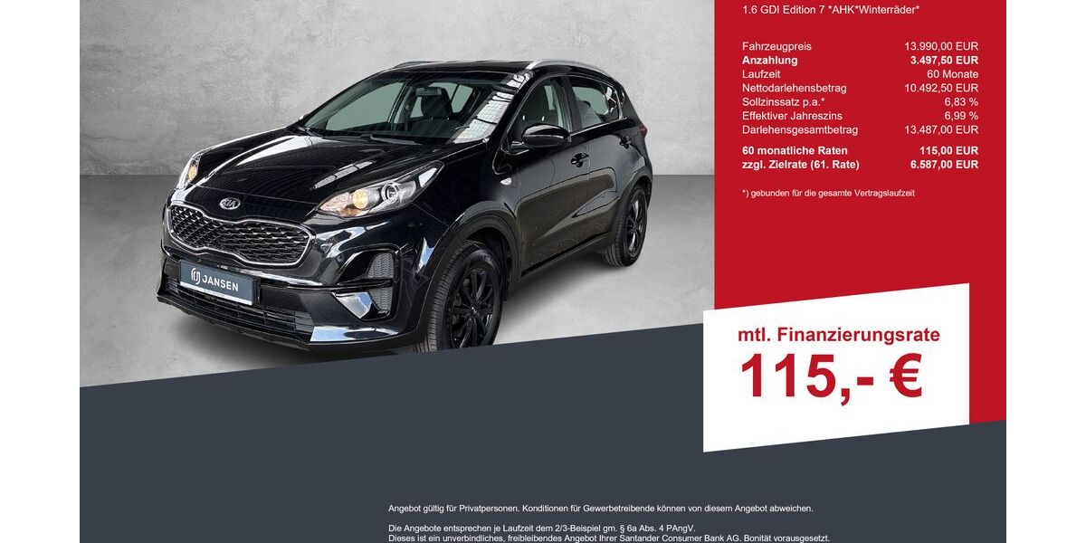 Kia Sportage 103.900 km 13.990 &euro; Lingen-Ems 49809