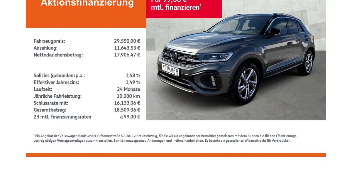 VW T-Roc 26.698 km 28.850 &euro; Gronau 48599