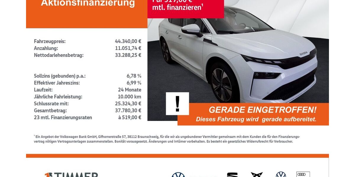 Skoda Enyaq 9.344 km 44.290 &euro; Gronau 48599