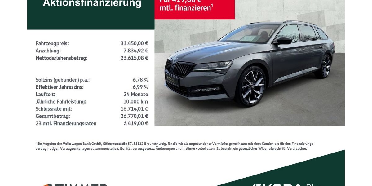 Skoda Superb 86.356 km 31.379 &euro; Lingen 49808