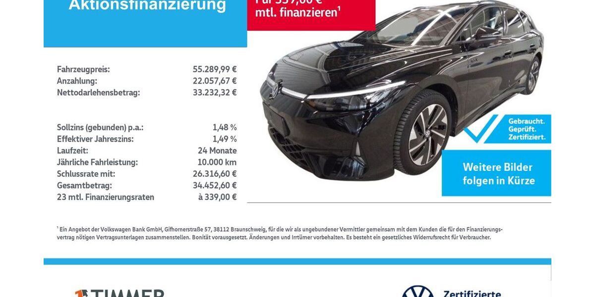 VW ID.7 22.225 km 55.290 &euro; Lingen 49808