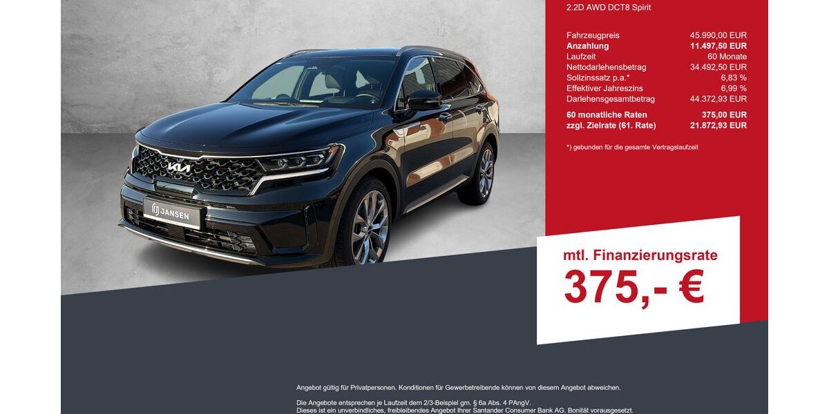 Kia Sorento 5.400 km 45.990 &euro; Lingen-Ems 49809