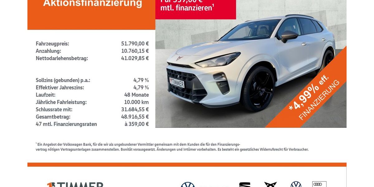 Cupra Terramar 3.999 km 49.970 &euro; Nordhorn 48529