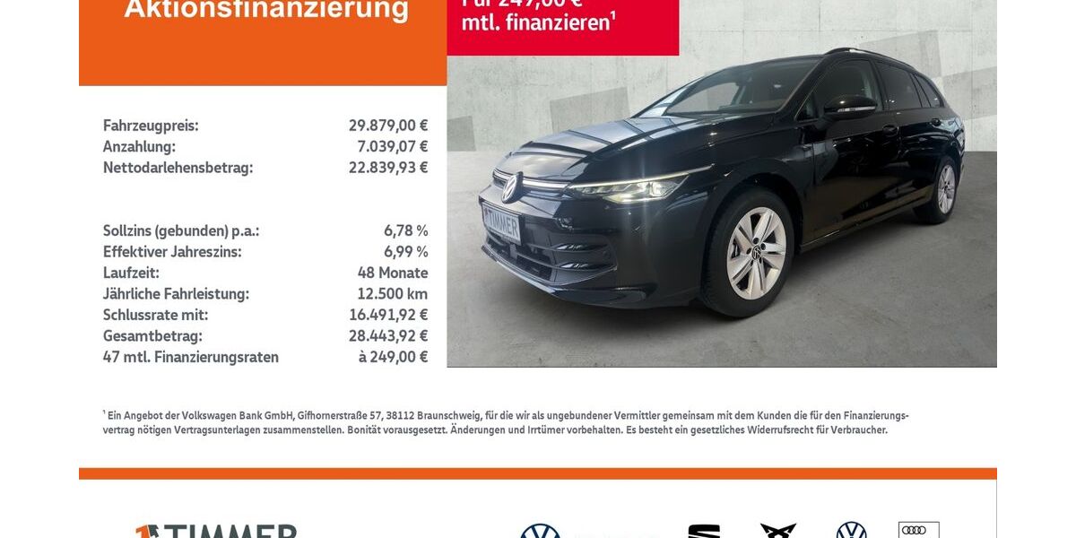 VW Golf 18.999 km 28.990 &euro; Lingen 49808