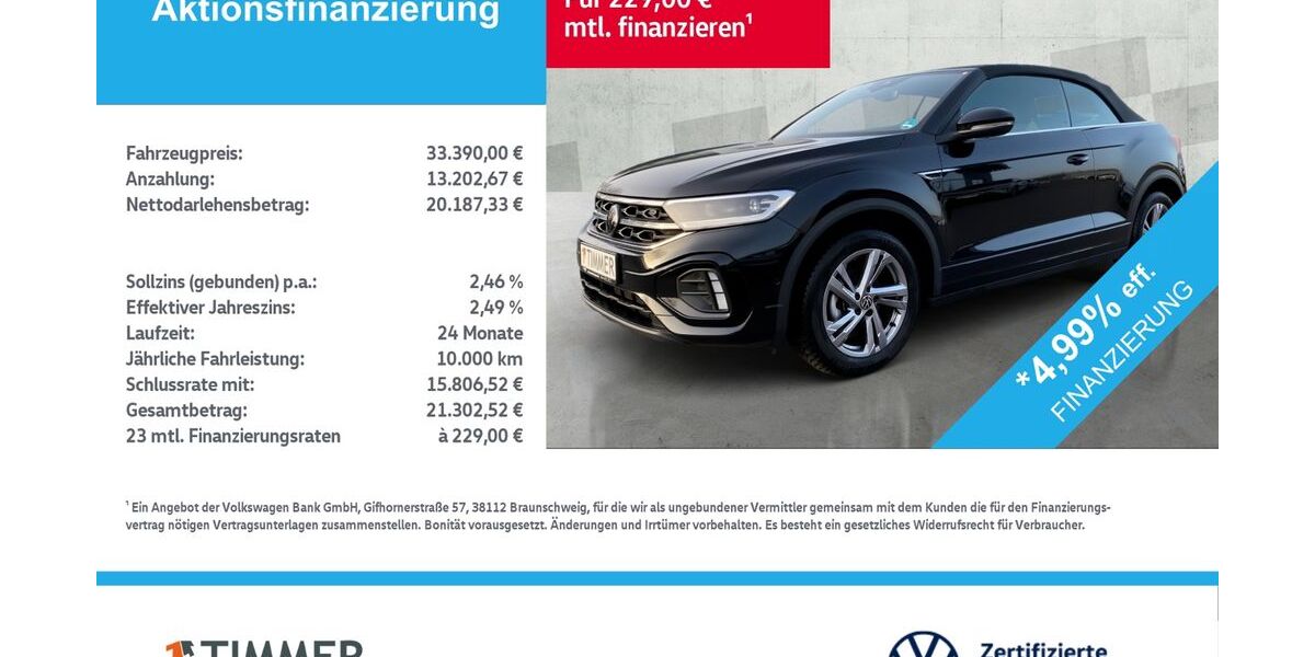 VW T-Roc 22.005 km 32.790 &euro; Nordhorn 48529