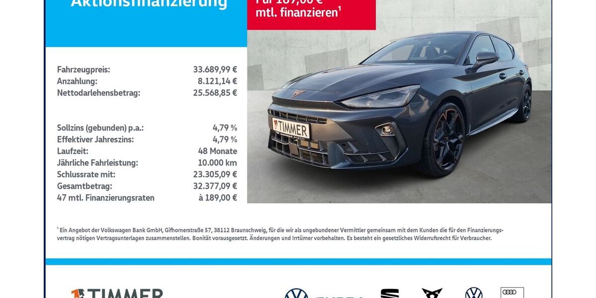 Cupra Leon 12.999 km 32.740 &euro; Nordhorn 48529