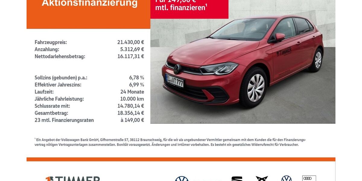 VW Polo 6.500 km 20.940 &euro; Gronau 48599