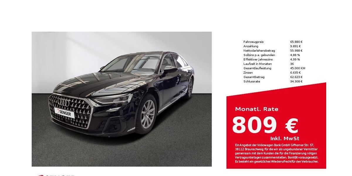 Audi A8 31.920 km 64.880 &euro; Lingen 49809