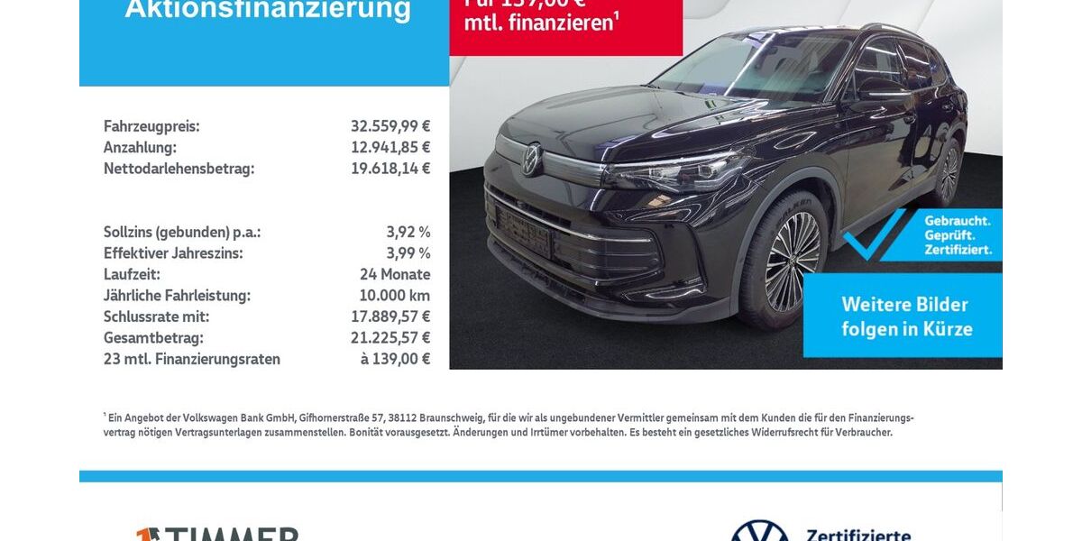 VW Tiguan 22.644 km 32.560 &euro; Lingen 49808