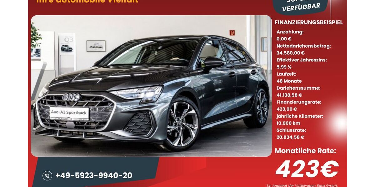 Audi A3 23.200 km 31.600 &euro; Schüttorf 48465