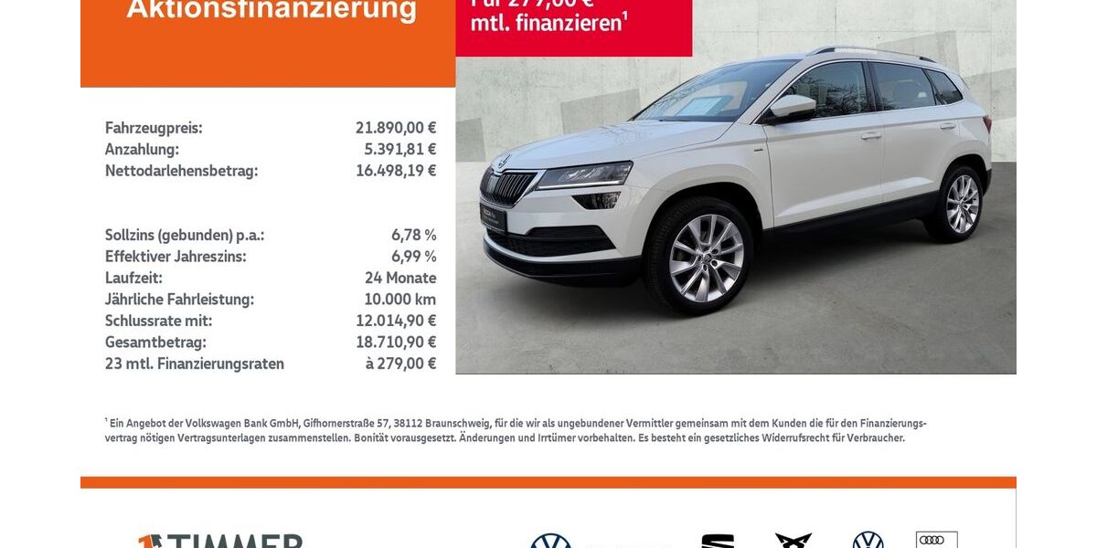 Skoda Karoq 101.658 km 21.389 &euro; Lingen 49808