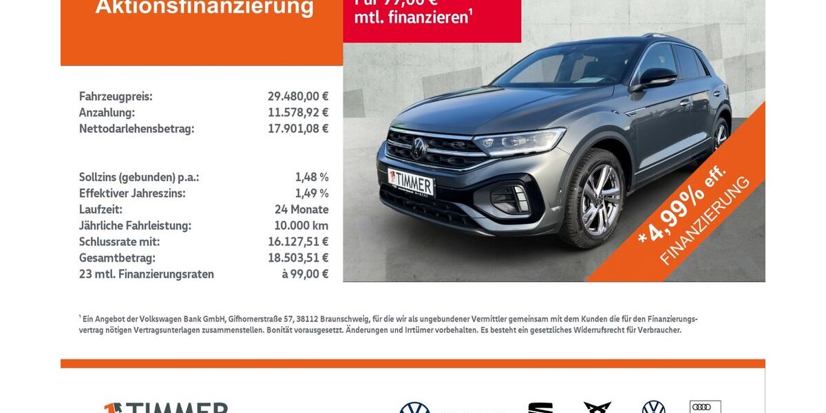 VW T-Roc 25.456 km 28.790 &euro; Nordhorn 48529