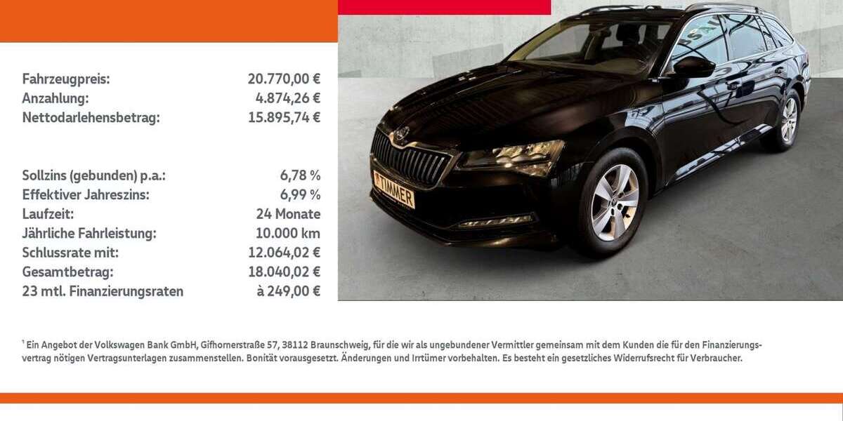 Skoda Superb 122.949 km 20.444 &euro; Gronau 48599