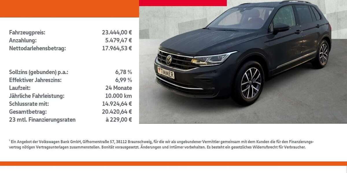 VW Tiguan 120.054 km 23.444 &euro; Gronau 48599