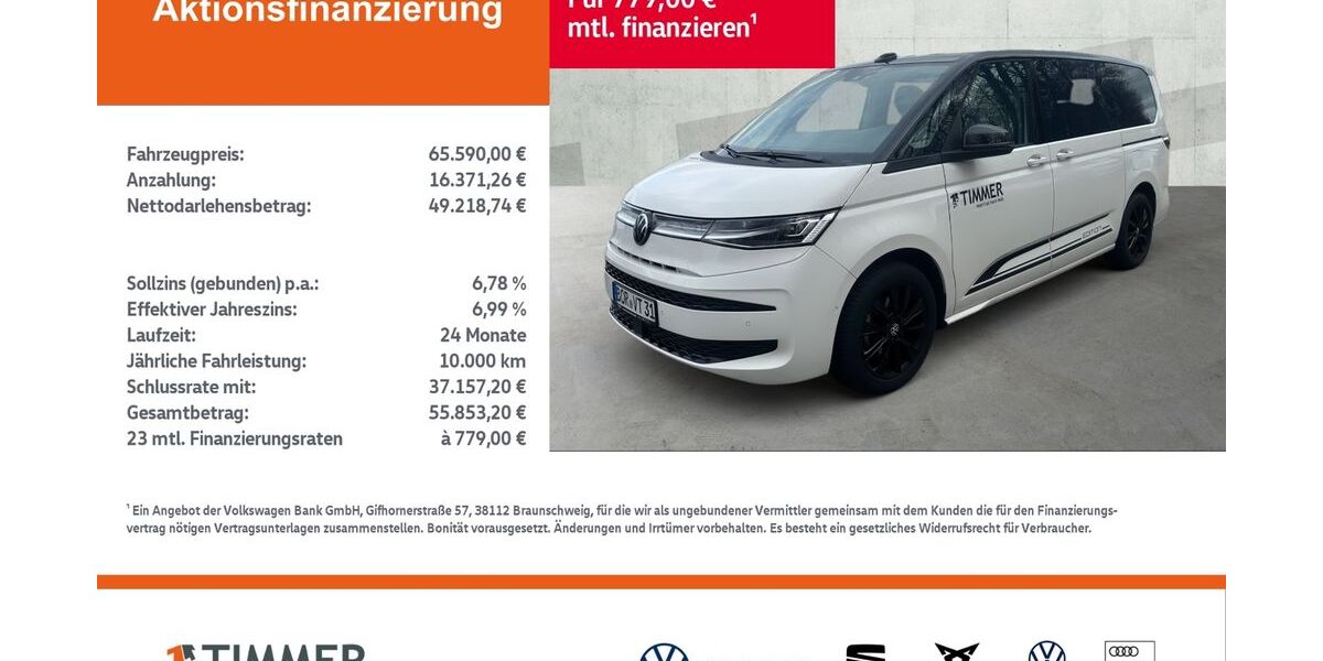 VW T7 Multivan 19.999 km 63.990 &euro; Lingen 49808