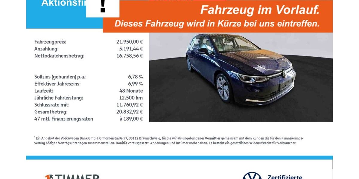 VW Golf 69.993 km 21.888 &euro; Lingen 49808