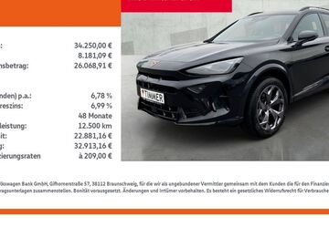 Cupra Formentor 21.143 km 33.940 &euro; Nordhorn 48529