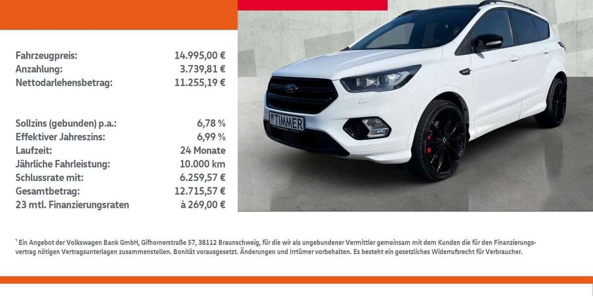 Ford Kuga 124.000 km 14.995 &euro; Nordhorn 48529