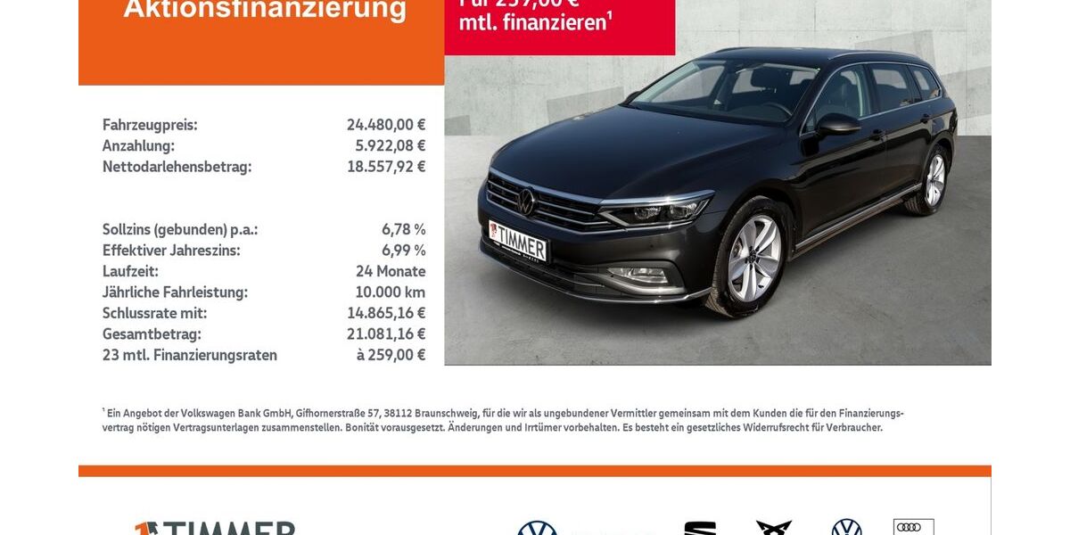 VW Passat Variant 87.934 km 23.888 &euro; Gronau 48599